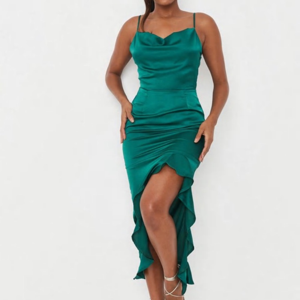 Ruffle MIDI Dress NWT